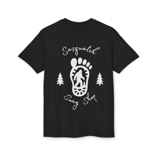 Bigfoot Footprint Graphic T-Shirt — Sasquatch Camp Shirt store logo